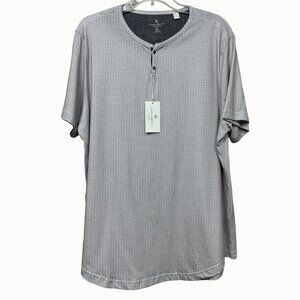 Con.Struct Taupe Textured Long Sleeve Henley Shirt XXL NWT